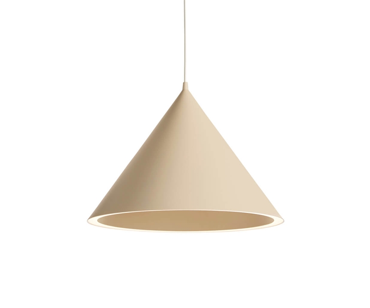 Annular hanglamp groot, beige