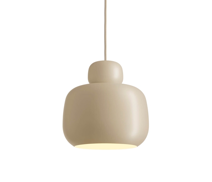 Stone hanglamp groot, beige