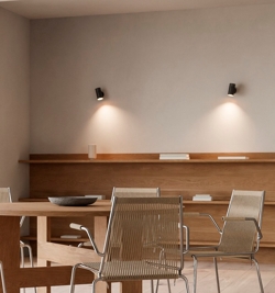 Thorup Copenhagen Patrone wandlamp small, zwart-bruine messing, 120 mm