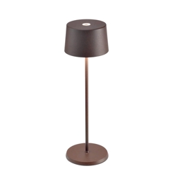 Olivia batterijlamp / tafellamp, corten