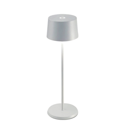 Olivia batterijlamp / tafellamp, wit