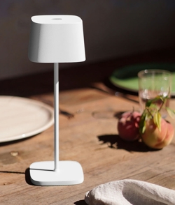 Ofelia batterijlamp / tafellamp, wit