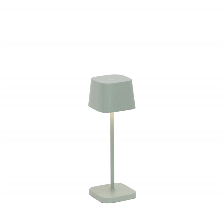Ofelia micro batterijlamp / tafellamp, saliegroen
