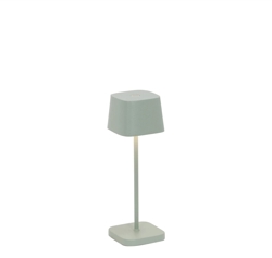 Ofelia micro batterijlamp / tafellamp, saliegroen