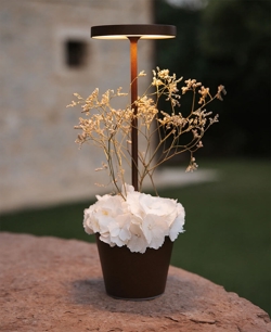 Poldina Reverso batterijlamp / tafellamp, corten