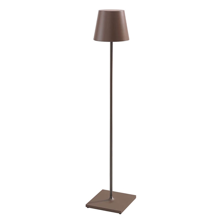 Poldina XXL batterijlamp / vloerlamp, corten