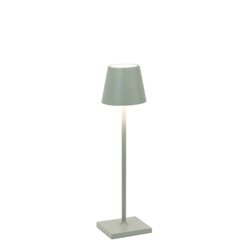 Poldina micro batterijlamp / tafellamp, saliegroen