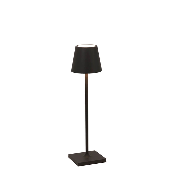 Poldina micro batterijlamp / tafellamp, zwart