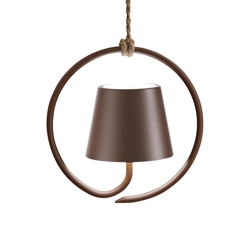 Poldina batterijlamp / hanglamp, corten