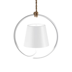 Poldina batterijlamp / hanglamp, wit