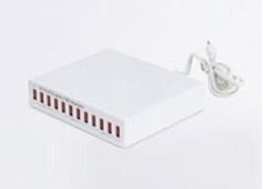 Zafferano multilader met 12 x USB A - 150W, wit