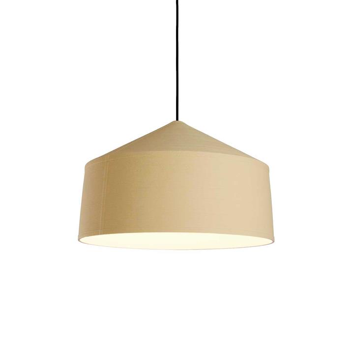 Zenc hanglamp, lichtgeel