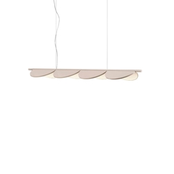 Almendra Linear hanglamp S4, nude