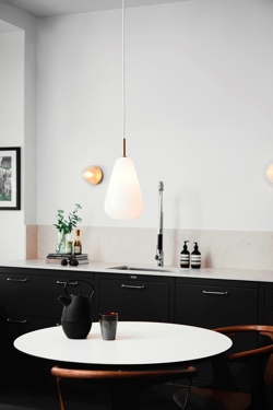 Anoli 1 hanglamp medium, nordic goud/opal