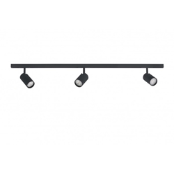 DESIGNLINE railset 1 meter m/3 Tube spots, zwart