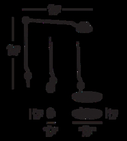 AQ01 lampen, afmetingen
