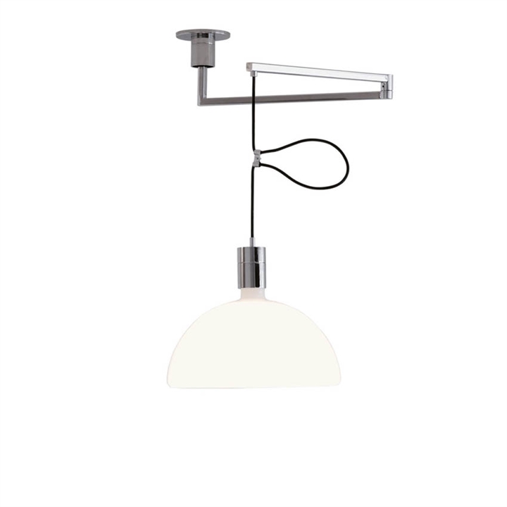 AS41C hanglamp, chroom/wit