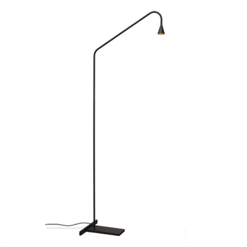 Austere vloerlamp, gunmetal