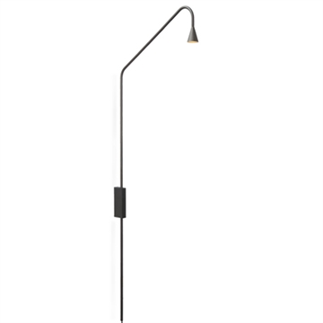 Austere wandlamp, gebronsd (bruin-zwart)