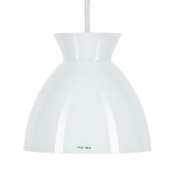 Bikube 290P hanglamp, opaal/witte kabel