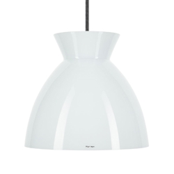 Bikube 290P hanglamp, opaal/zwarte kabel