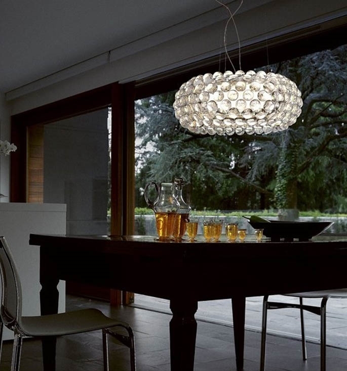 Caboche Plus Grande LED hanglamp dimbaar, transparant