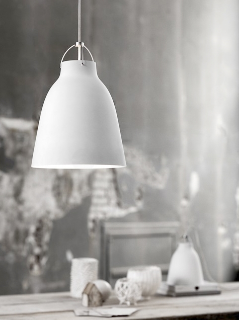 Caravaggio Hanglamp mat wit P2