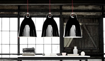 Caravaggio Hanglamp zwart/rood P3