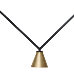 DABLIU Cone hanglamp, goud