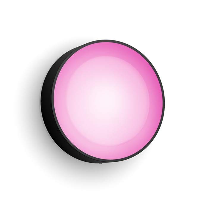 Philips Hue Daylo White and Color Ambiance buiten wandlamp, zwart