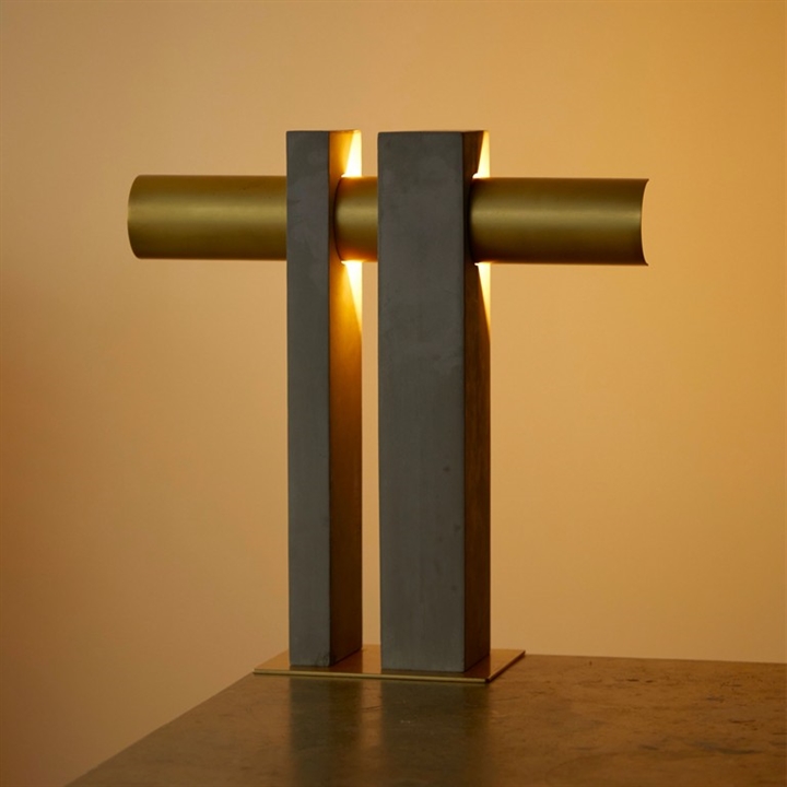 PI tafellamp messing