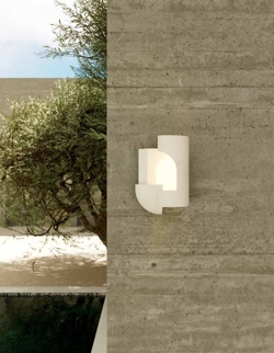 SOUL STORY 2 buiten wandlamp, wit