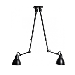 Lampe Gras No 302 Double plafondlamp, zwart