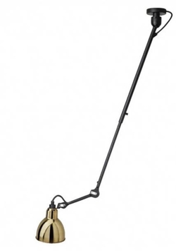 Lampe Gras No 302 plafondlamp, zwart/messing