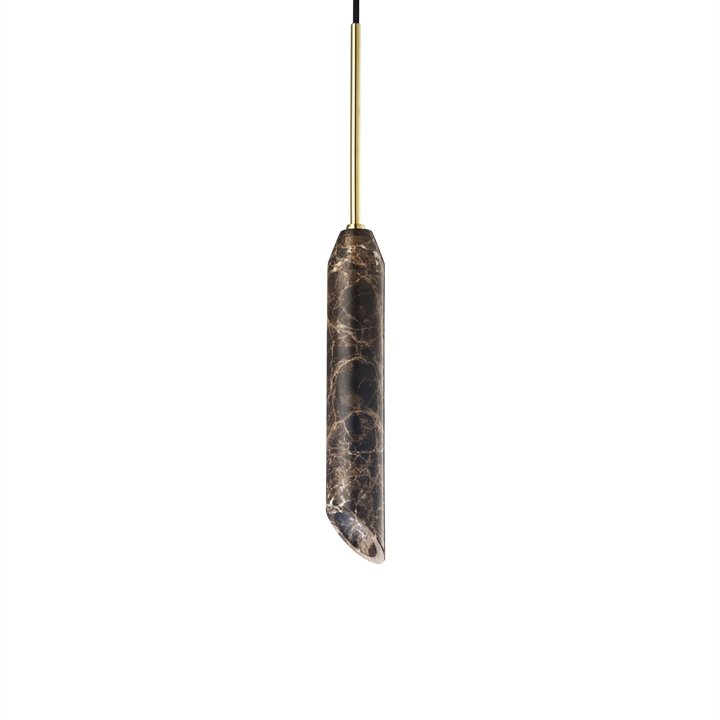 Marble Art hanglamp, bruin