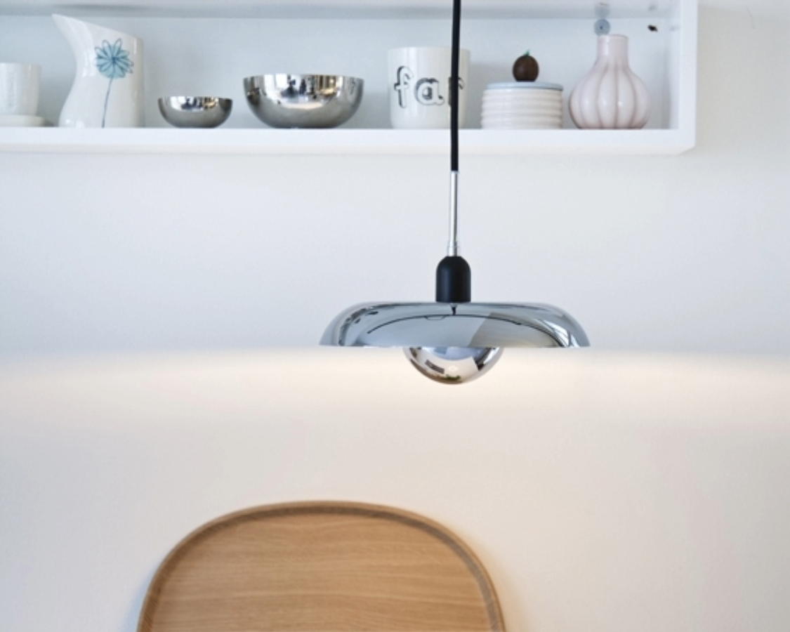 Mooie Piet Hein Hanglamp in chroom - vind hem bij Lamper-shop.nl