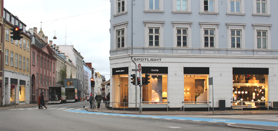 Spotlight Showroom en Winkel op Store Kongensgade 103 in Kopenhagen