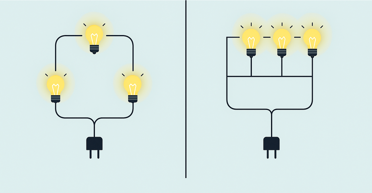 Kun je lampen in serie schakelen? | Lees meer bij Lamper-shop.nl