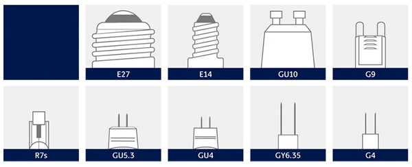 GU10 en andere fittingen bij lampen