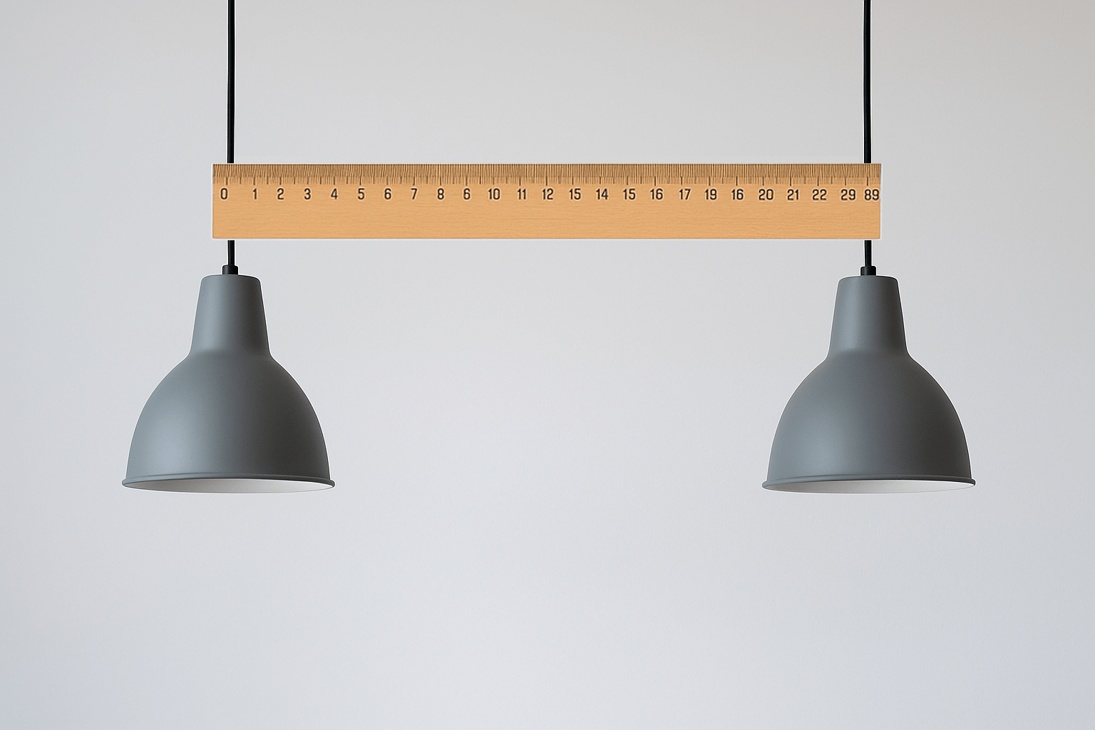 Hoe ver moeten lampen uit elkaar hangen? Vind het antwoord bij Lamper.dk