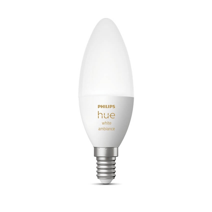 Philips Hue White Ambiance kaarslamp 5,2W LED E14 470lm