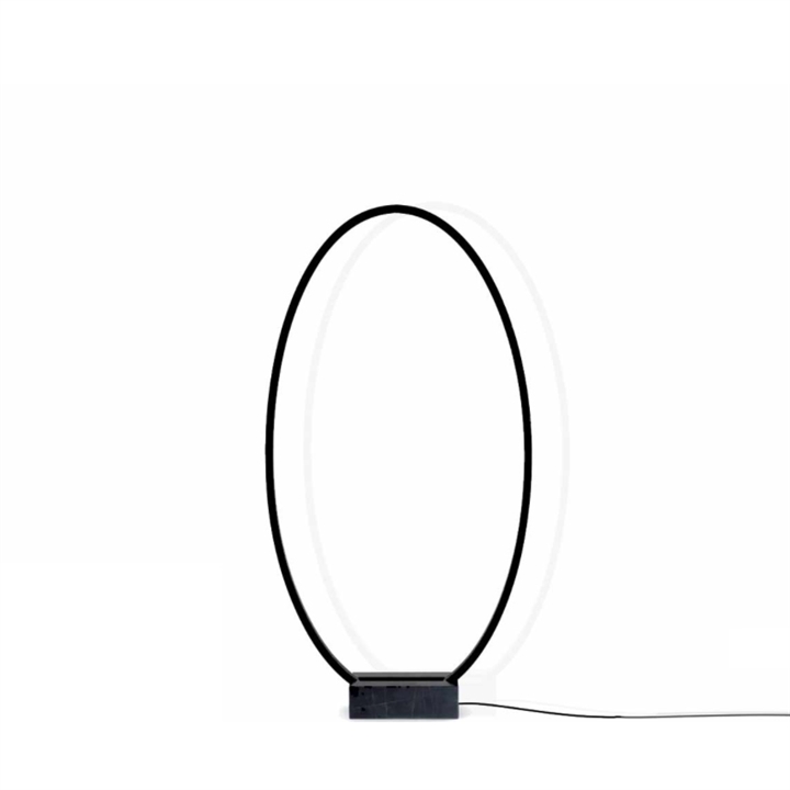 Ellisse vloerlamp, zwart
