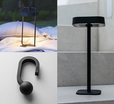 Flai set, medium (lantaarn + tafellamp + haak)