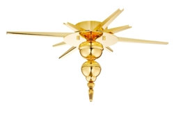 Flash Your Lamps - lampophanging, Messing deluxe