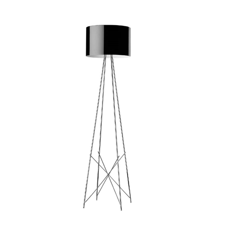Ray vloerlamp F2, zwart