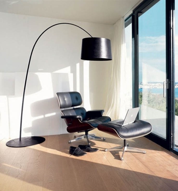 Twiggy Terra vloerlamp, zwart