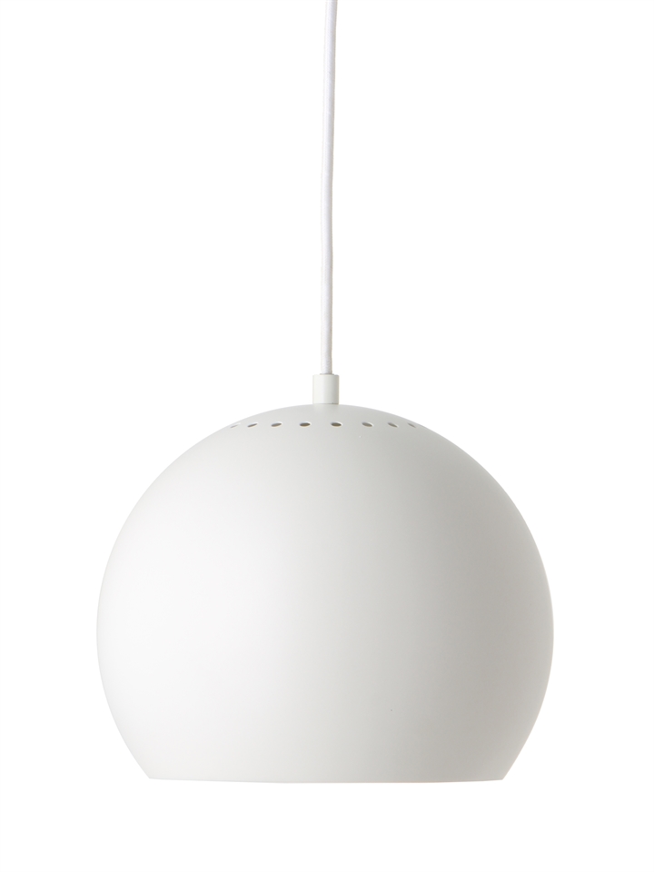 Ball Hanglamp Ø25, mat wit