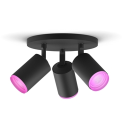 Philips Hue Fugato White and Color Ambiance 3 spots, zwart