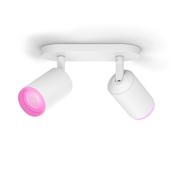 Philips Hue Fugato White and Color Ambiance dubbele spot, wit