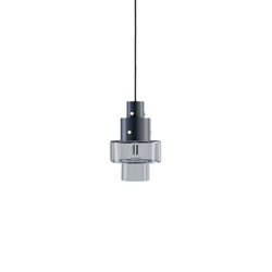 Gask hanglamp, zwart/transparant